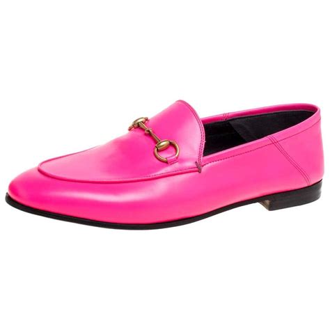 neon pink gucci loafers|women's gucci loafers.